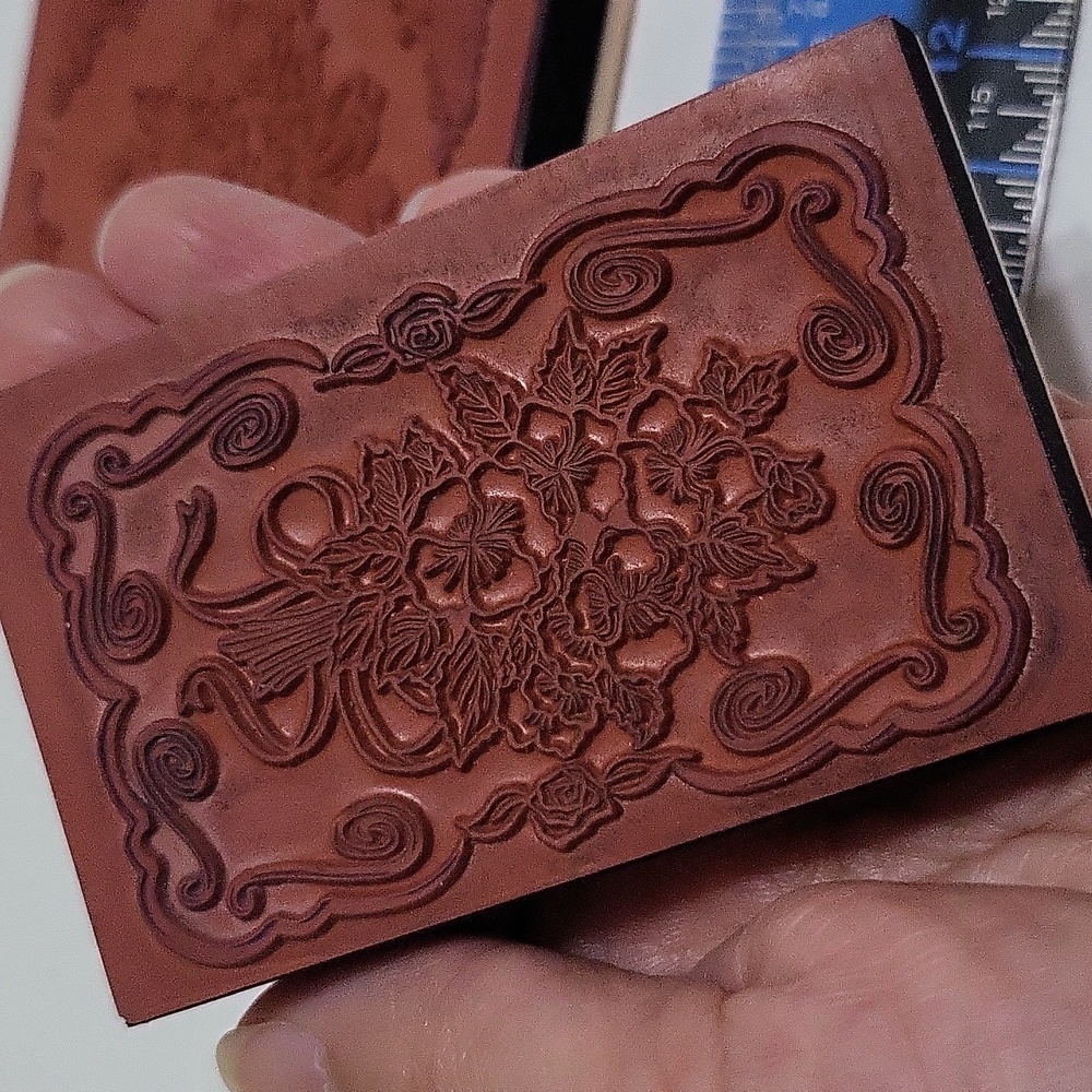 Set of 2 floral rubber stamps - Picture 6 of 6